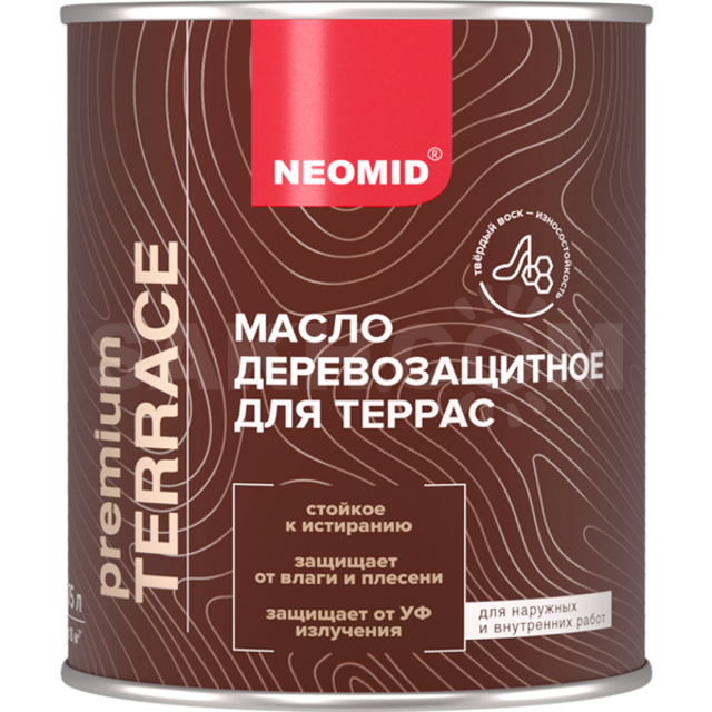 Neomid-Сахалин: масло деревозащитное для террас neomid premium terrace