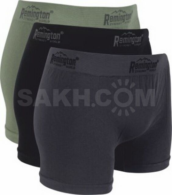 Мужские трусы боксеры Remington, set 3 pieces (серый, черный, зеленый)