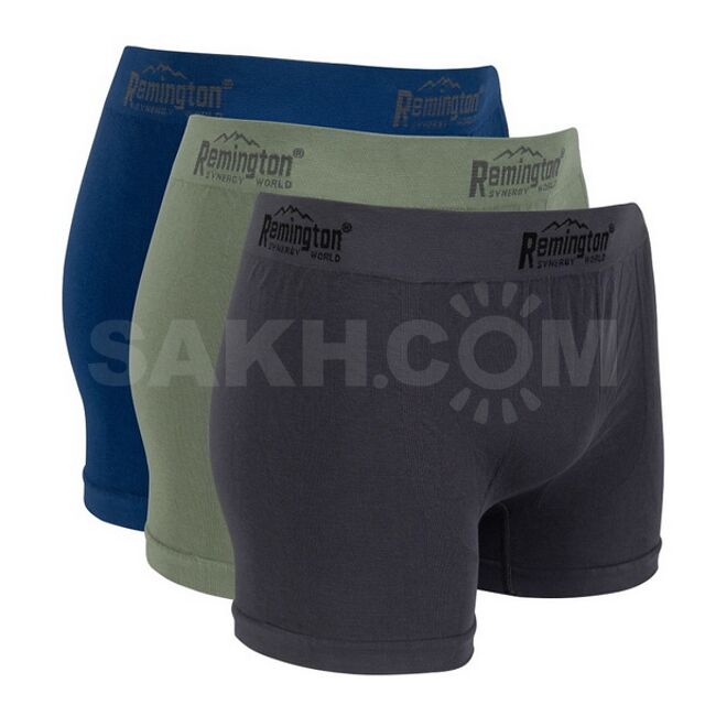 Мужские трусы боксеры Remington, set 3 pieces (синий, зеленый, серый)